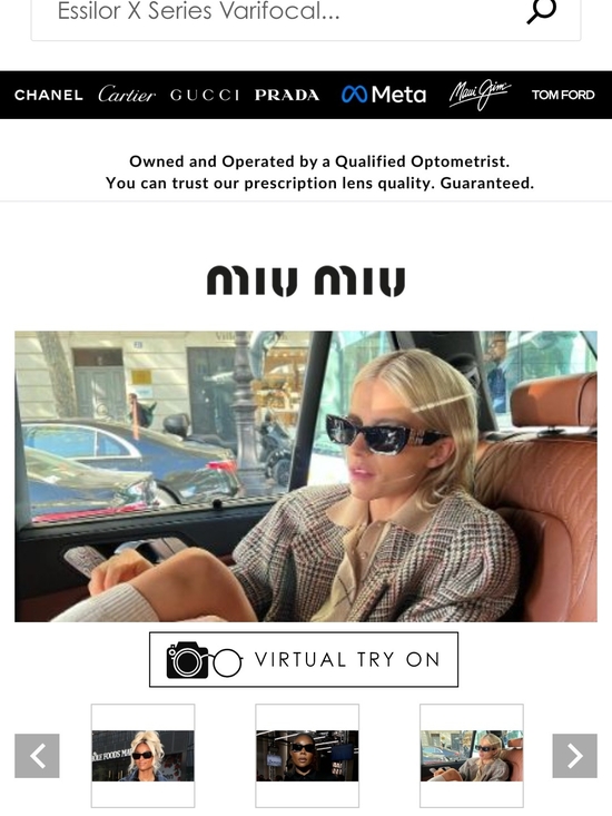 Miu Miu Accessories - Miu Miu Black Cat-Eye Sunglasses
